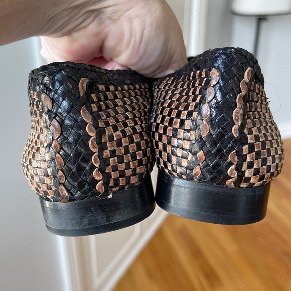 Raffaella Venturini brown and black leather loafers size 9 Eu 40 - Picture 6 of 17